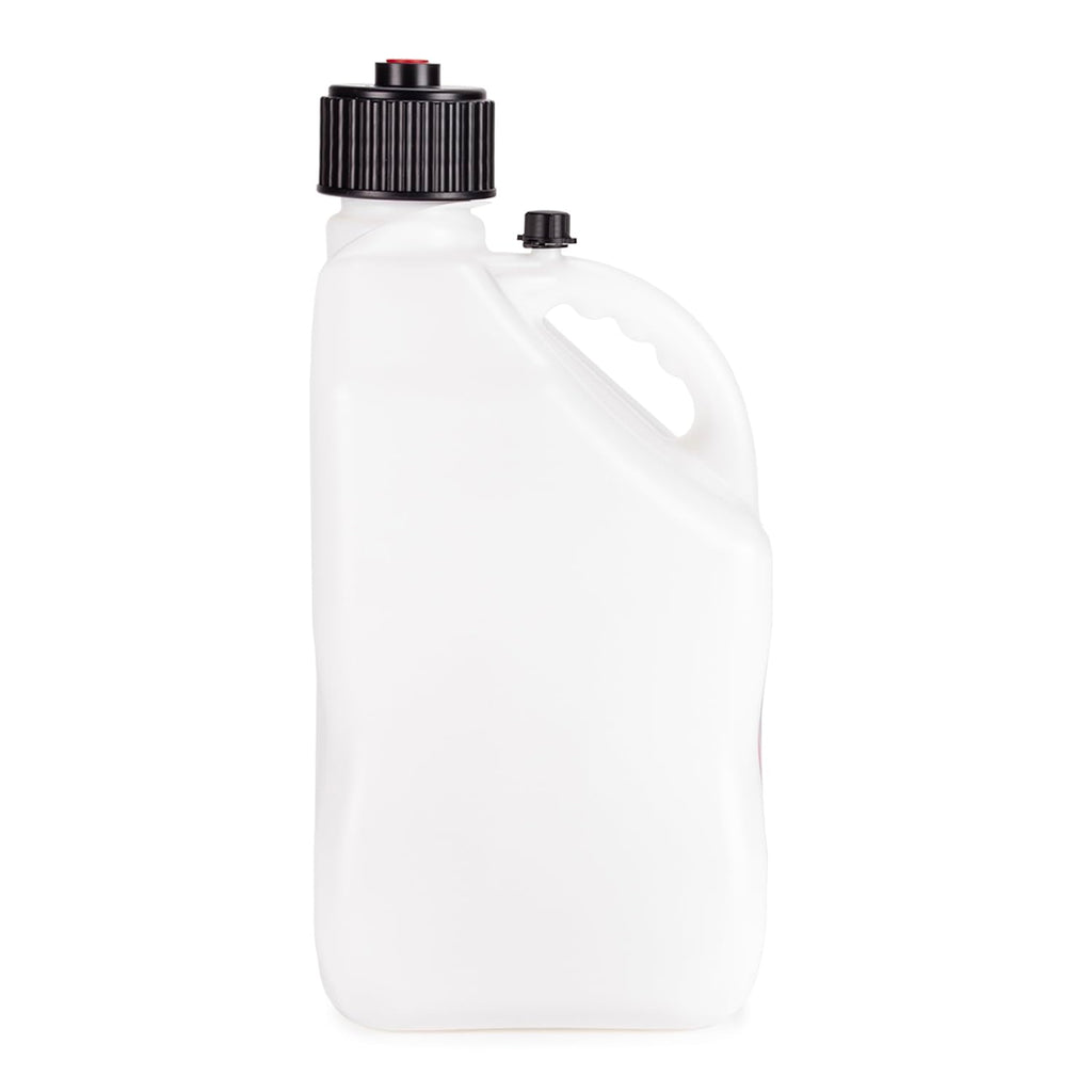 5.5 Gallon Square Motorsport Jug White with Filler Hose Q16831