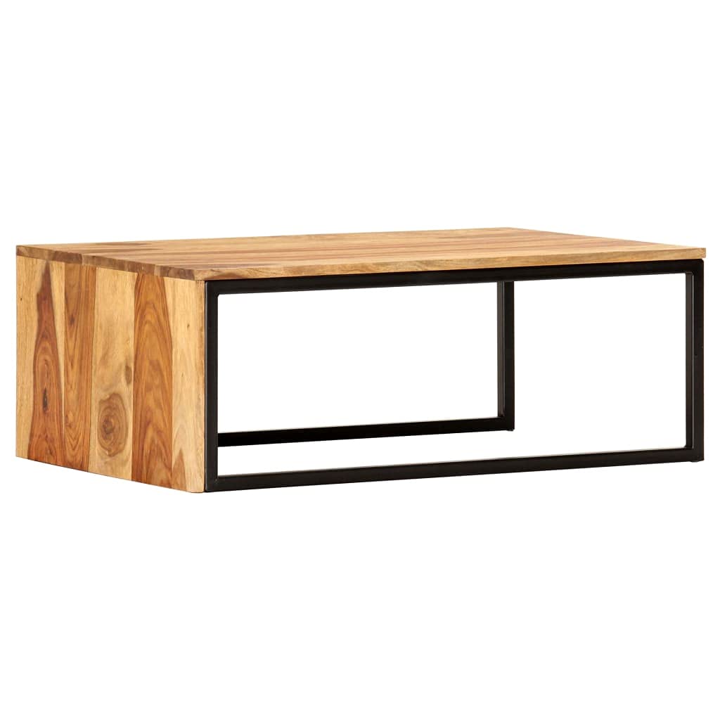 Brown Solid Sheesham Wood Nesting Coffee Table Set of 2 A82237