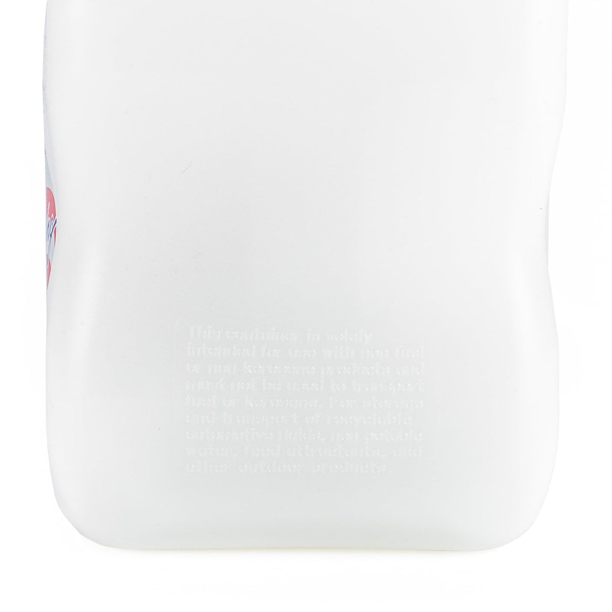 5.5 Gallon Square Motorsport Jug White with Filler Hose Q16831