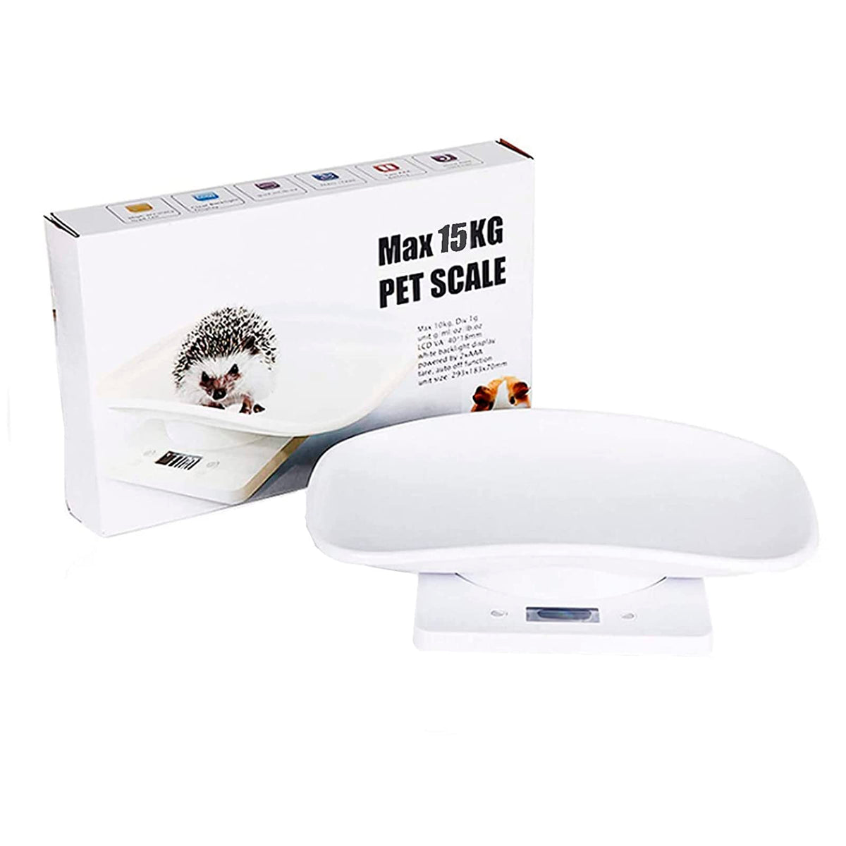Newborn Kitten & Puppy Weight Scale White 12in x 8in C9863