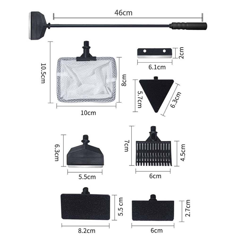 5 in 1 Aquarium Cleaning Tool Kit with Extension Handle S325313