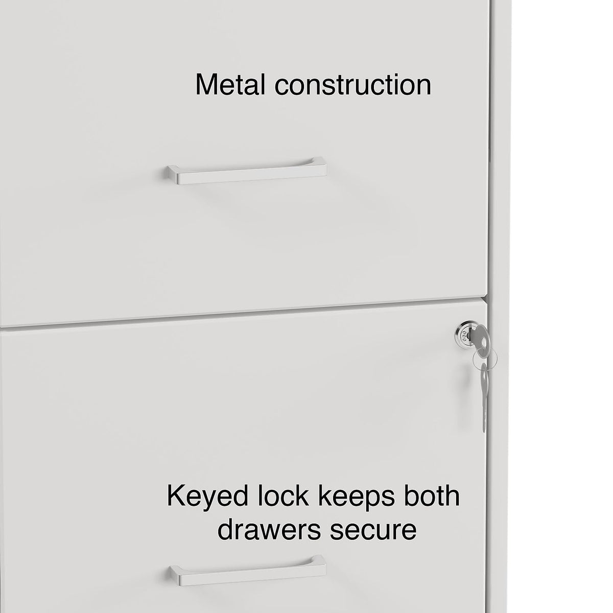 2 Drawer Letter Size Lockable File Cabinet G47408