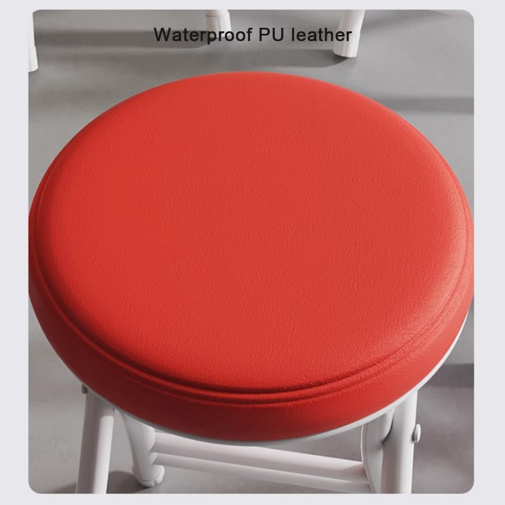 Black 18 Inch Folding Padded Stool U946719