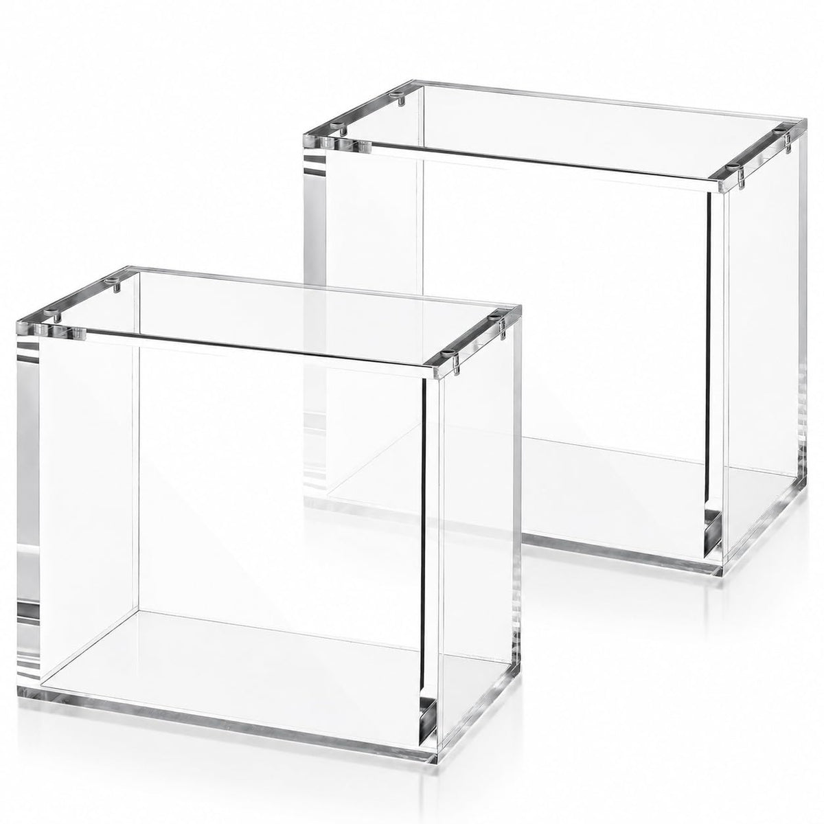 Display Case Stackable 2 Pack 5mm Acrylic Magnetic Lid UV Protection T911748