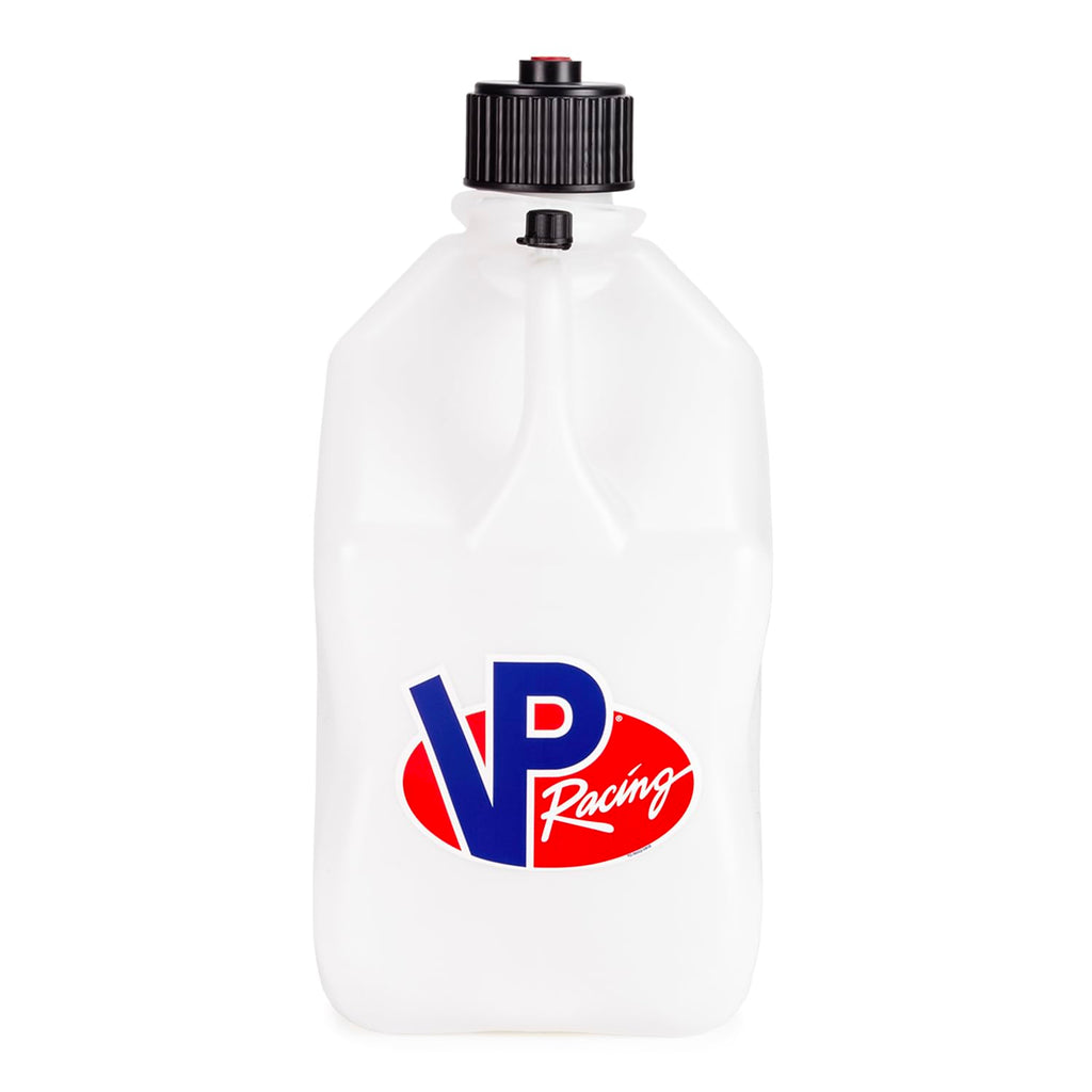 5.5 Gallon Square Motorsport Jug White with Filler Hose Q16831