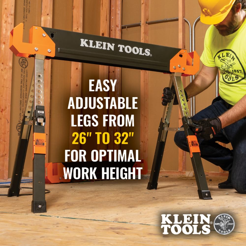 Adjustable Folding Sawhorse 2-Pack L953