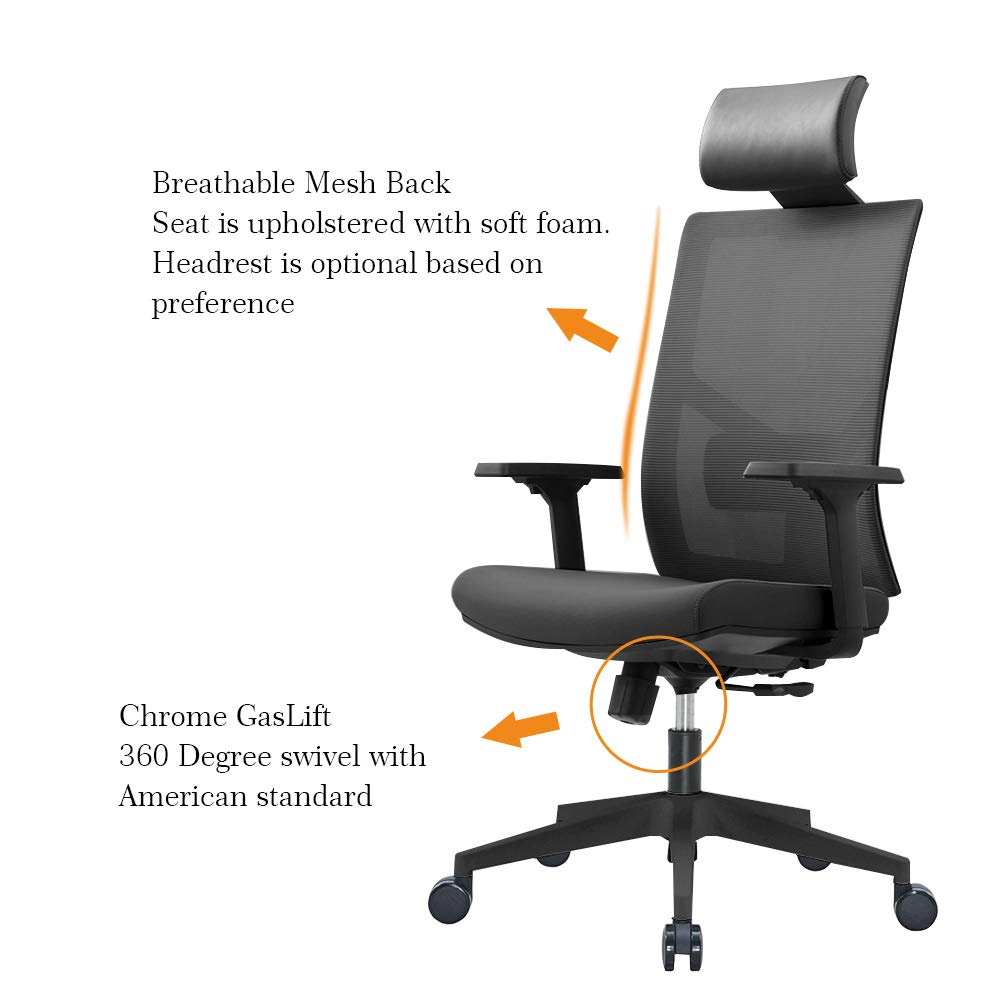 Ergonomic Mesh Office Chair with Lumbar Support V943803