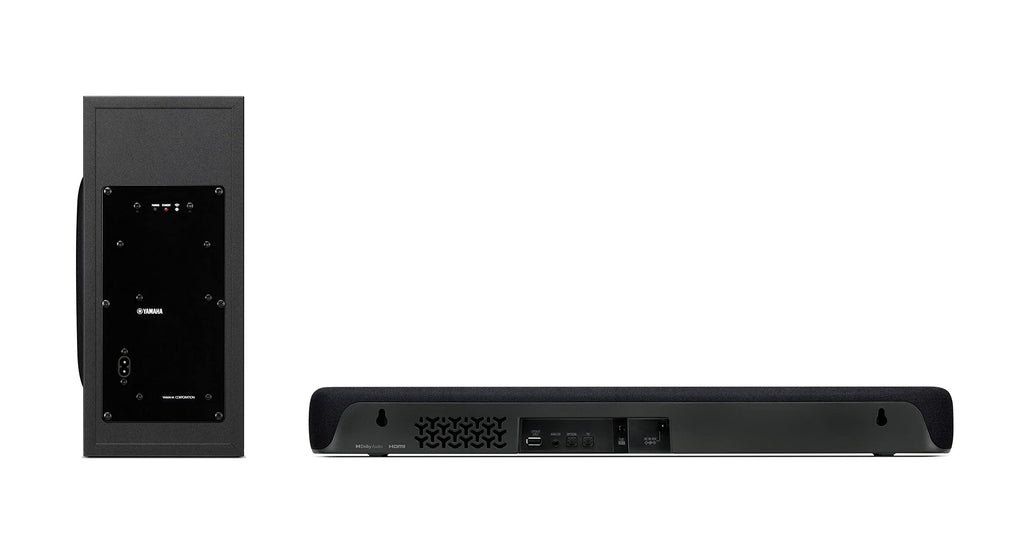 Compact Sound Bar with Wireless Subwoofer and Bluetooth, Black D489171