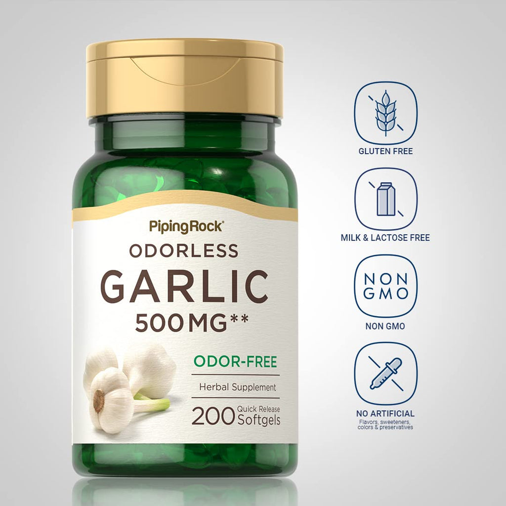 Odorless Garlic Supplement 200 Softgels F304