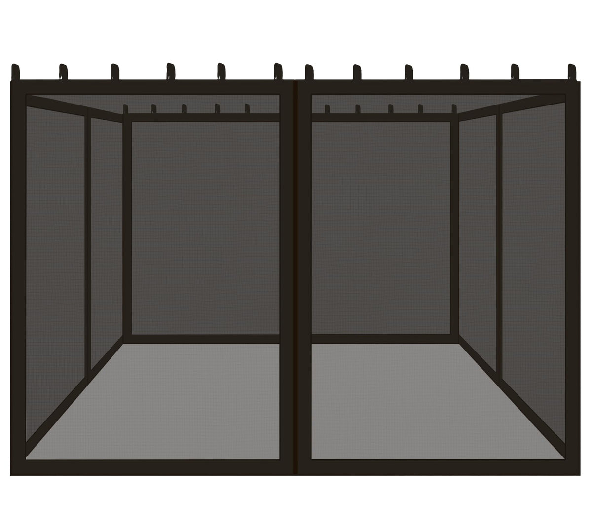 Black 10x10 FT Mosquito Netting Replacement C3345