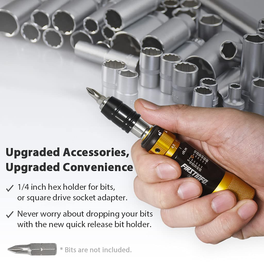 Certified Torque Limiting Screwdriver, 5-60 cNm, 1/4" Hex W6045