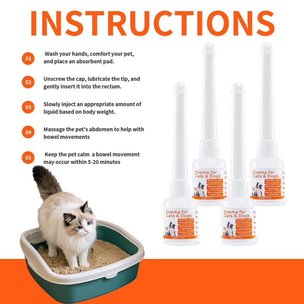Disposable Enema for Cats & Dogs 5 mL 4 Pack D49426