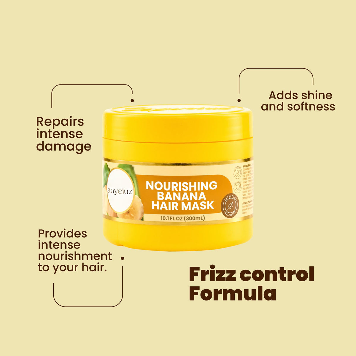 Banana Hair Mask with Banana Extract 10 Oz K58875