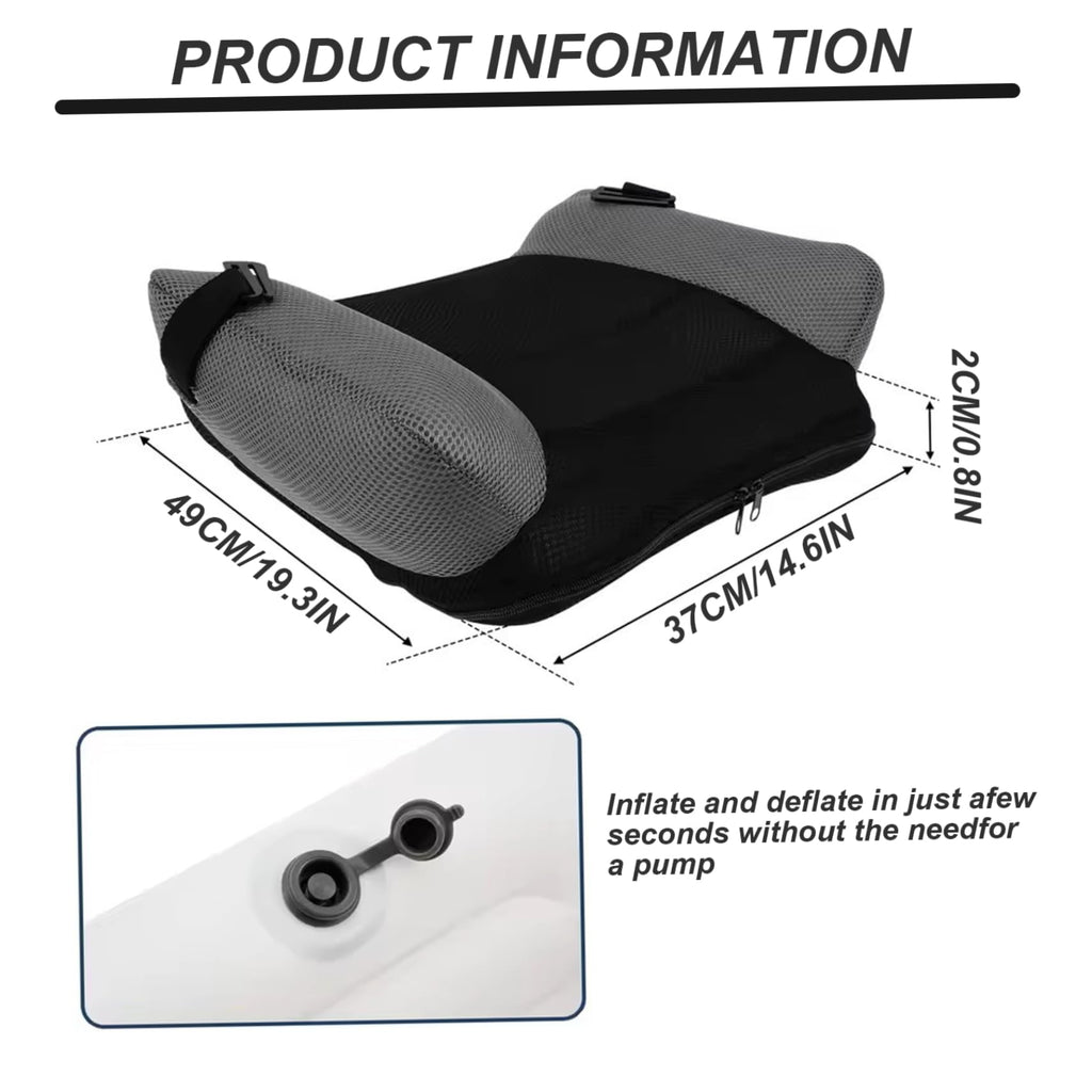 Inflatable Backless Booster Seat with Buckle & Carry Bag R335626