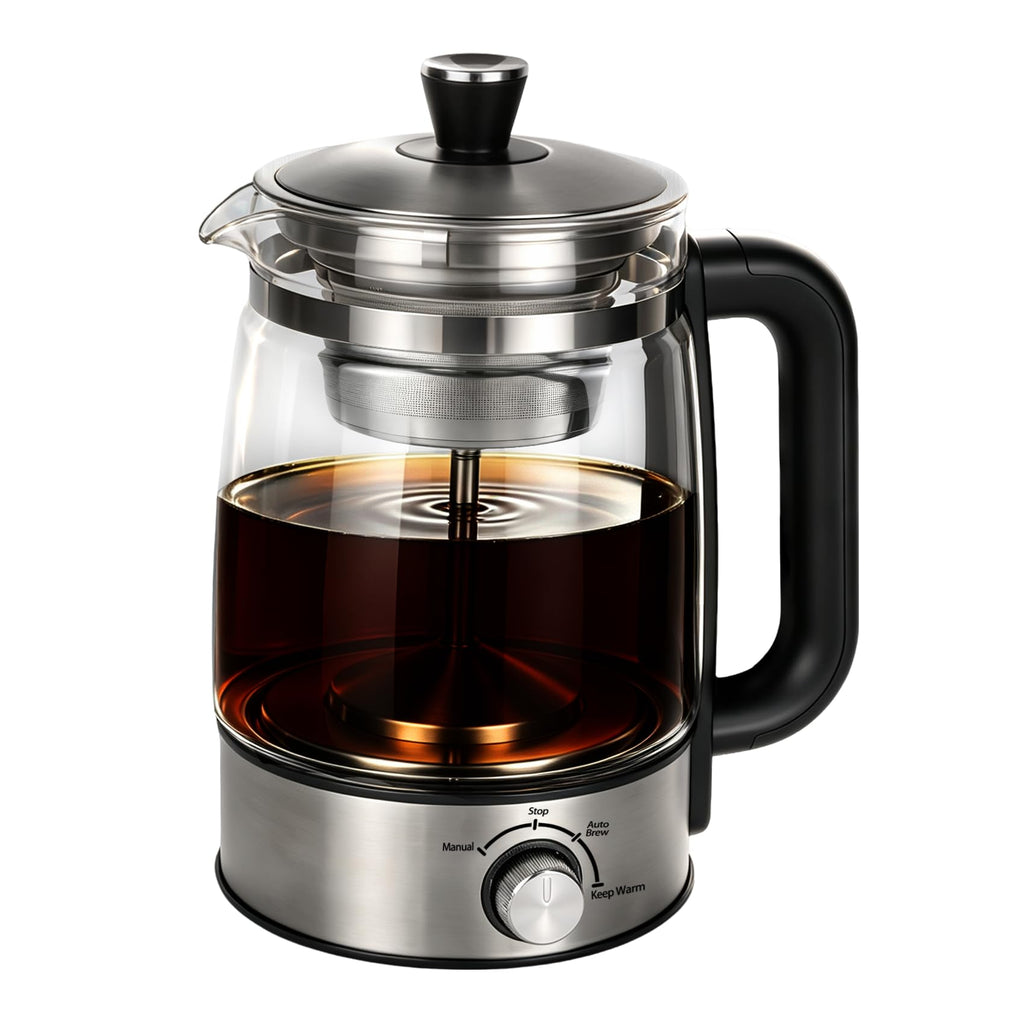 Electric Percolator Coffee Pot, Borosilicate Glass Coffee Maker C4351