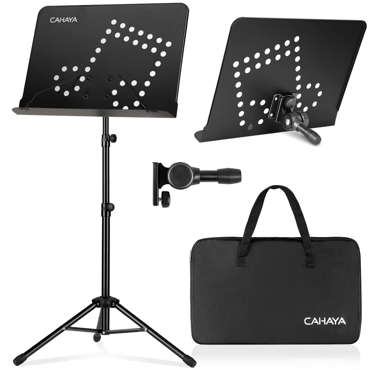 Adjustable Metal Sheet Music Stand with Carry Bag P930756