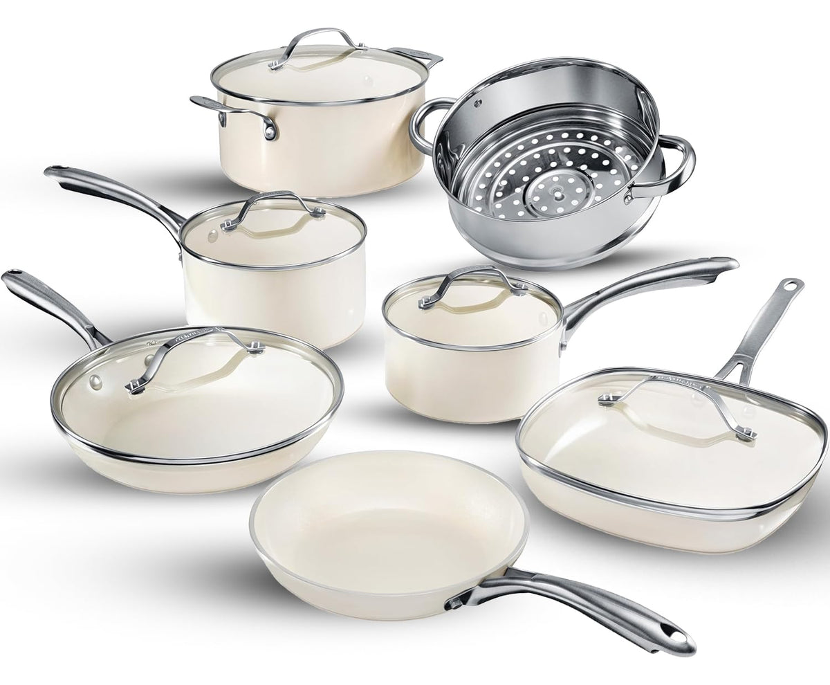 12 Pc Non Stick Ceramic Cookware Set I2910