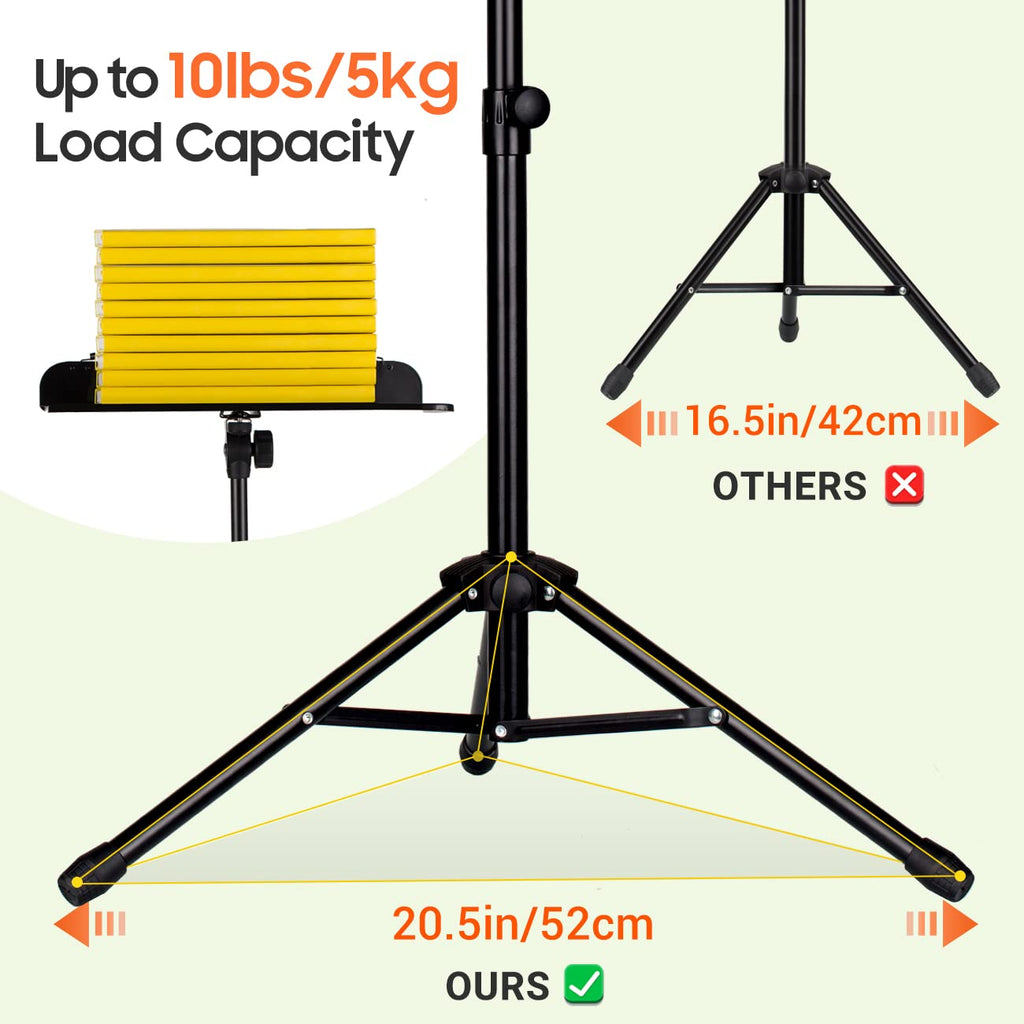 Adjustable Metal Sheet Music Stand with Carry Bag P930756