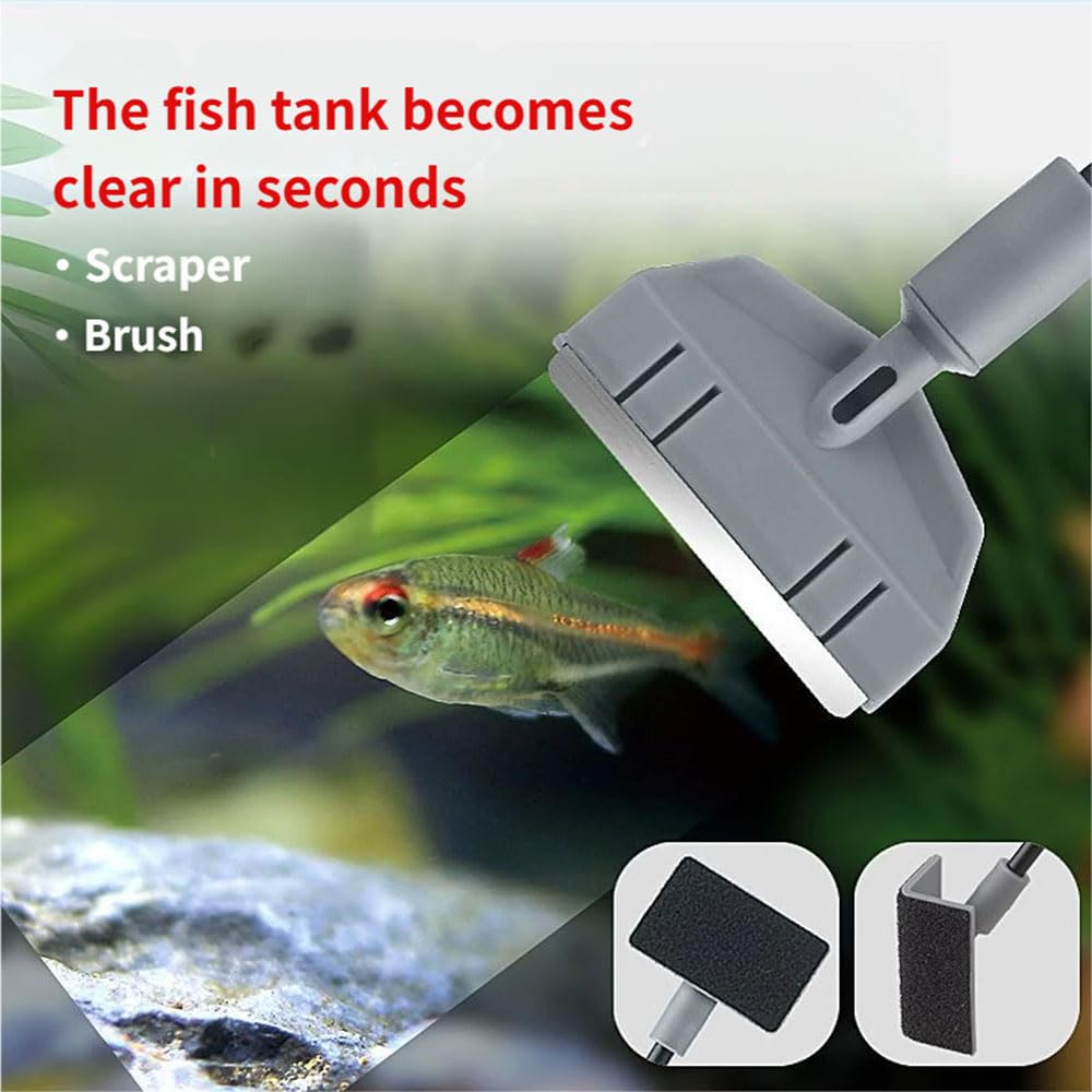 5 in 1 Aquarium Cleaning Tool Kit with Extension Handle S325313