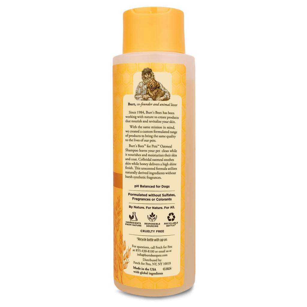 Oatmeal Dog Shampoo with Honey, Unscented, 16 Fl Oz L392