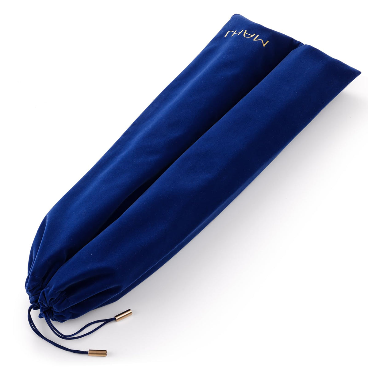 Blue Velvet Drawstring Storage Bag with 2 Compartments G572517
