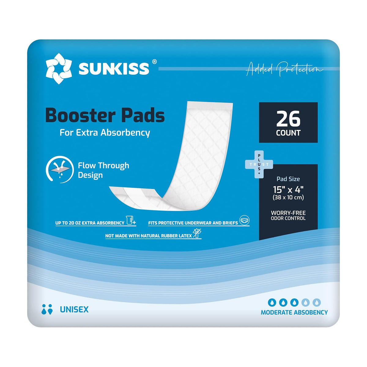 Adult Diapers Small 12 Count & Booster Pads 26 Count X51299