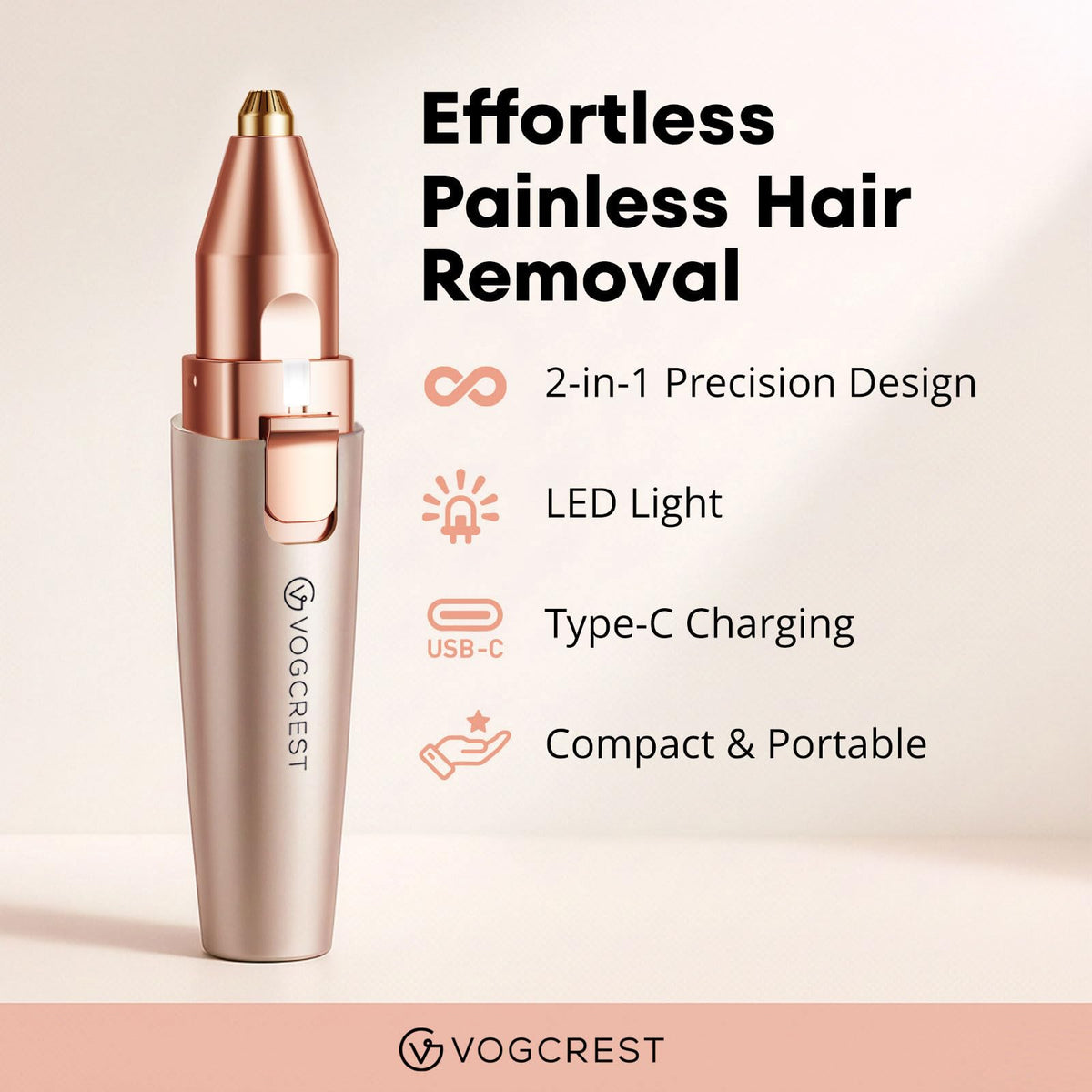 Electric Epilator and Oil Hair Removal Bundle L638