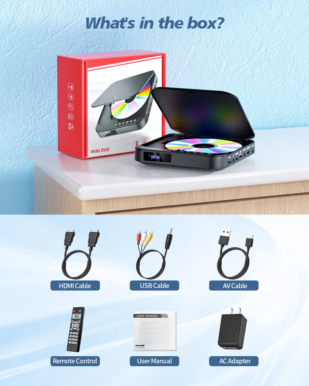 Mini DVD Player with HDMI Q31829