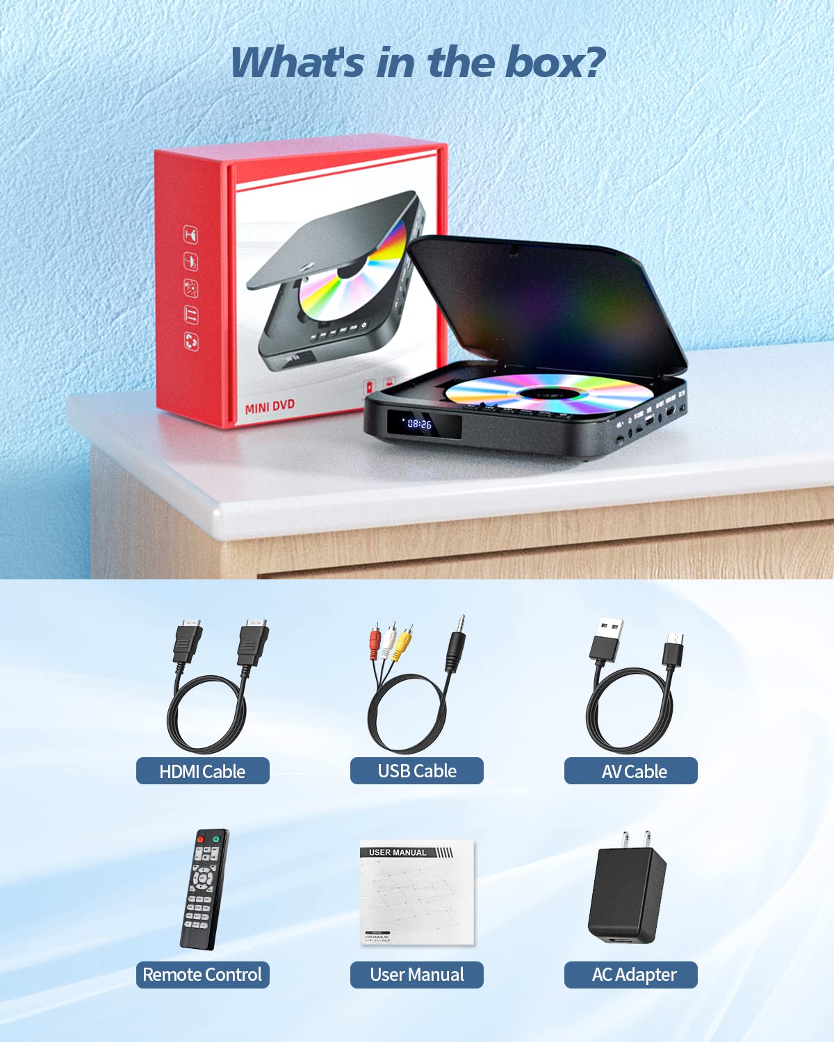 Mini DVD Player with HDMI Q31829