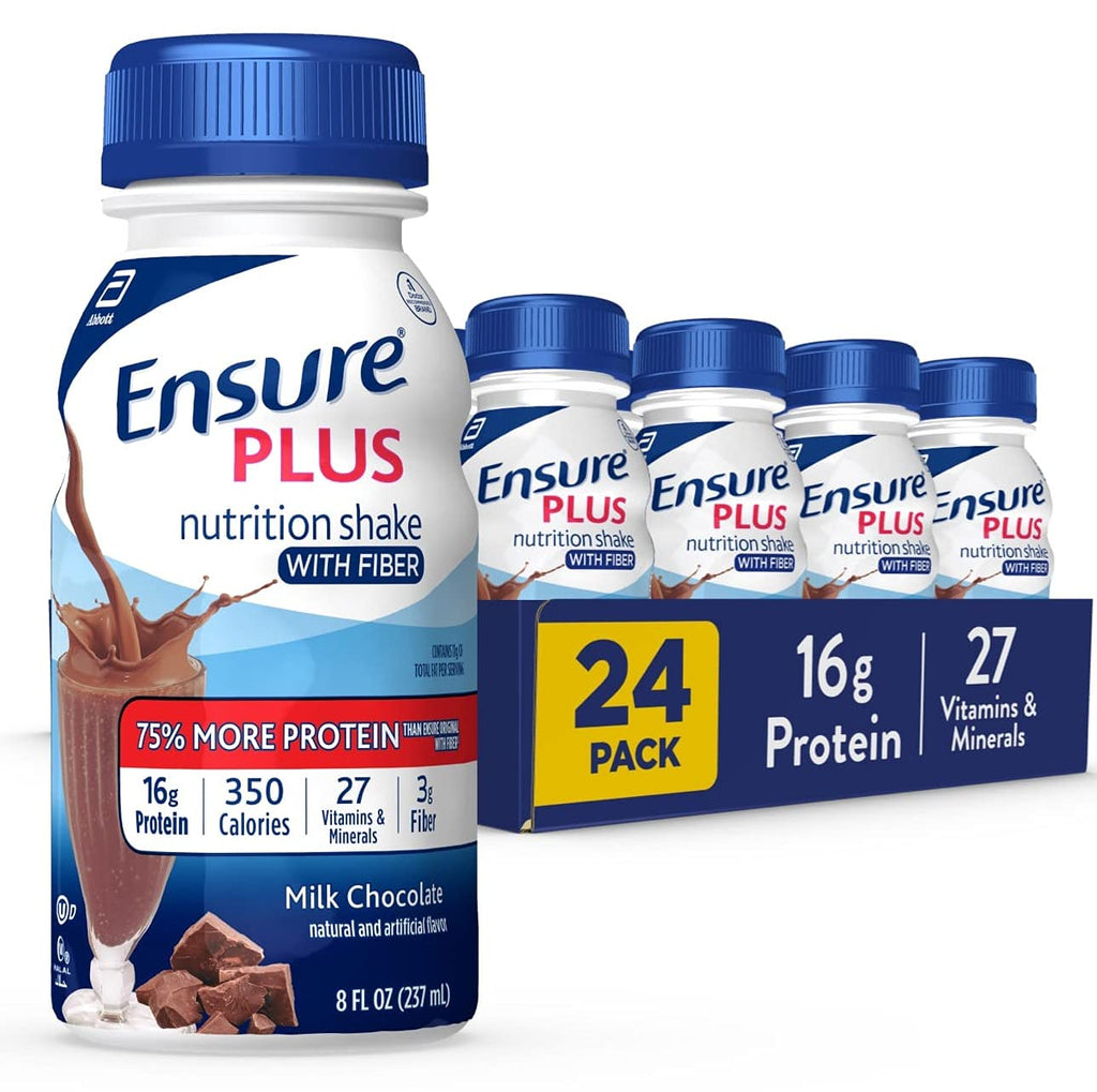 High Protein Nutritional Shake With Fiber, Meal Replacement, Milk Chocolate, 8 Fl Oz (Pack of 24) M520