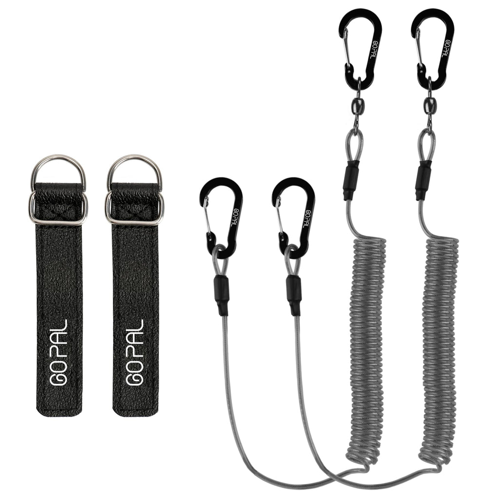 Heavy Duty Kayak Paddle Leash, Retractable Fishing Rod Tether, 2 Pack H93295