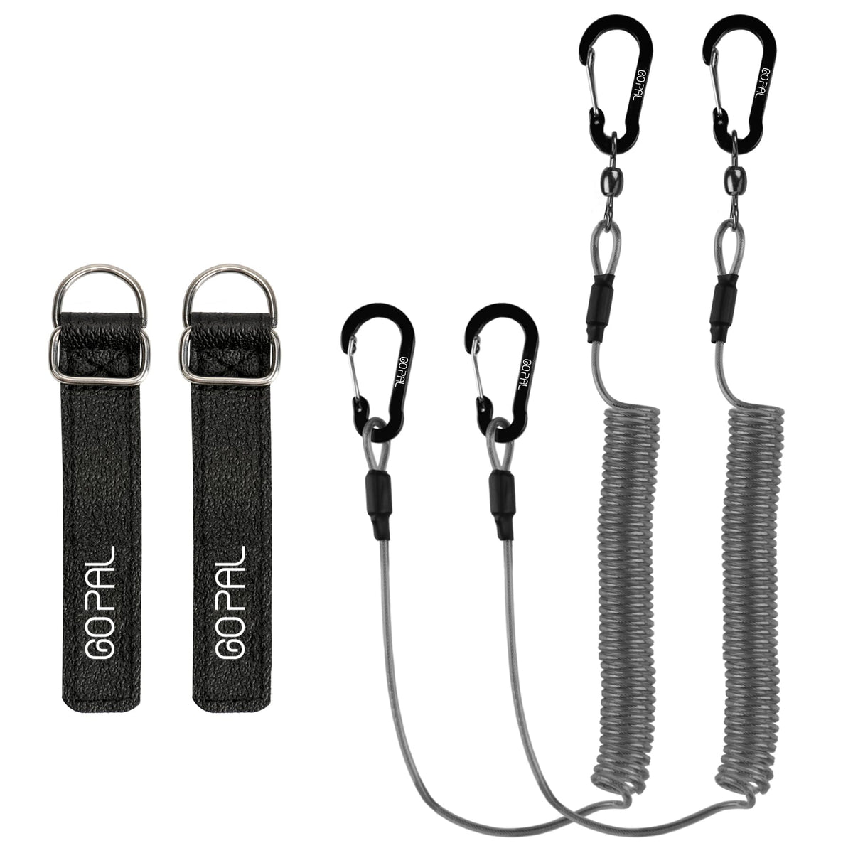 Heavy Duty Kayak Paddle Leash, Retractable Fishing Rod Tether, 2 Pack H93295