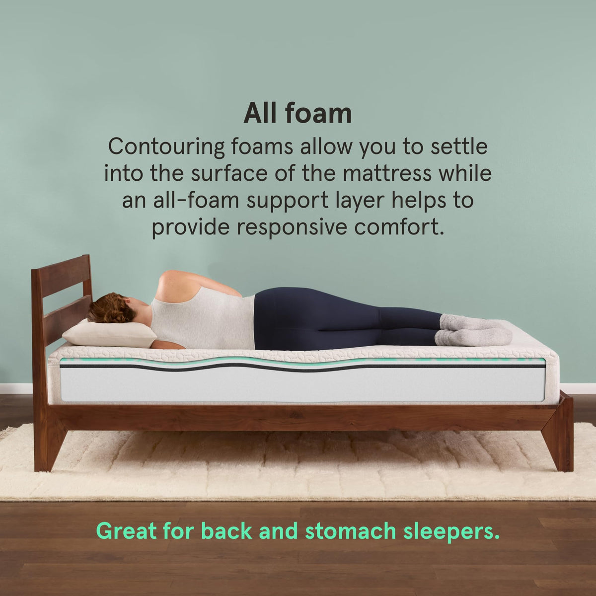 Firm 6" Adaptive Foam Twin Mattress G301