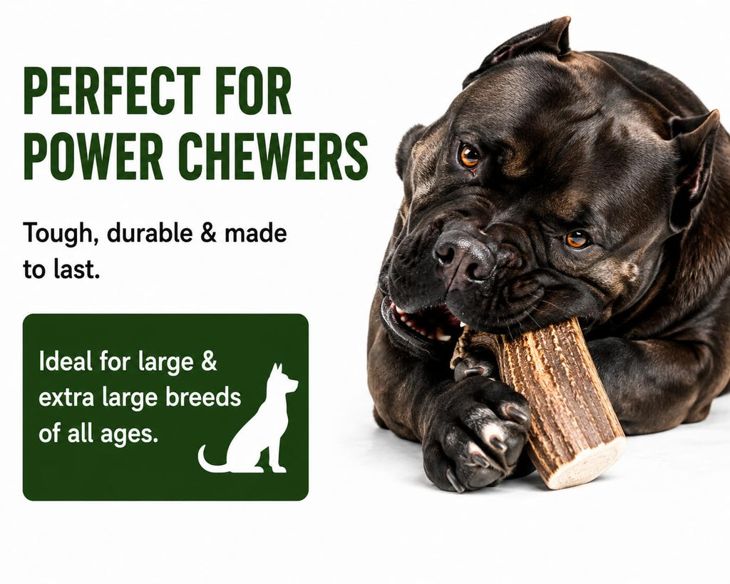 Deer Antler Dog Chews One Pound B863