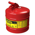Red Galvanized Steel Gasoline Safety Can Z140992