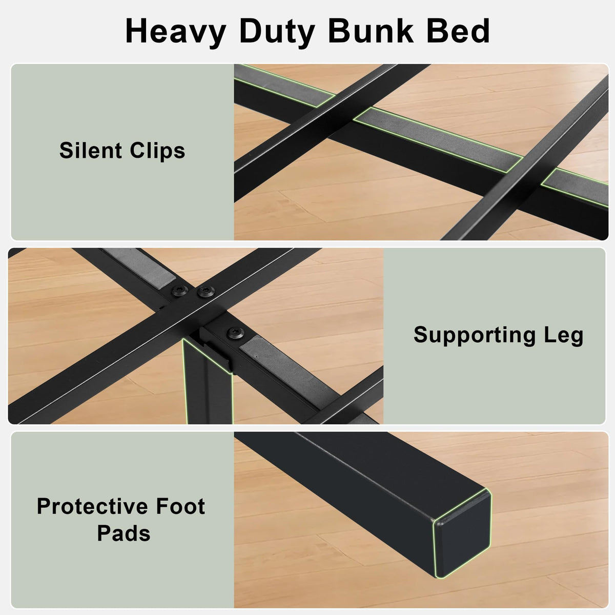 Black Twin Over Full Size Bunk Beds G61287