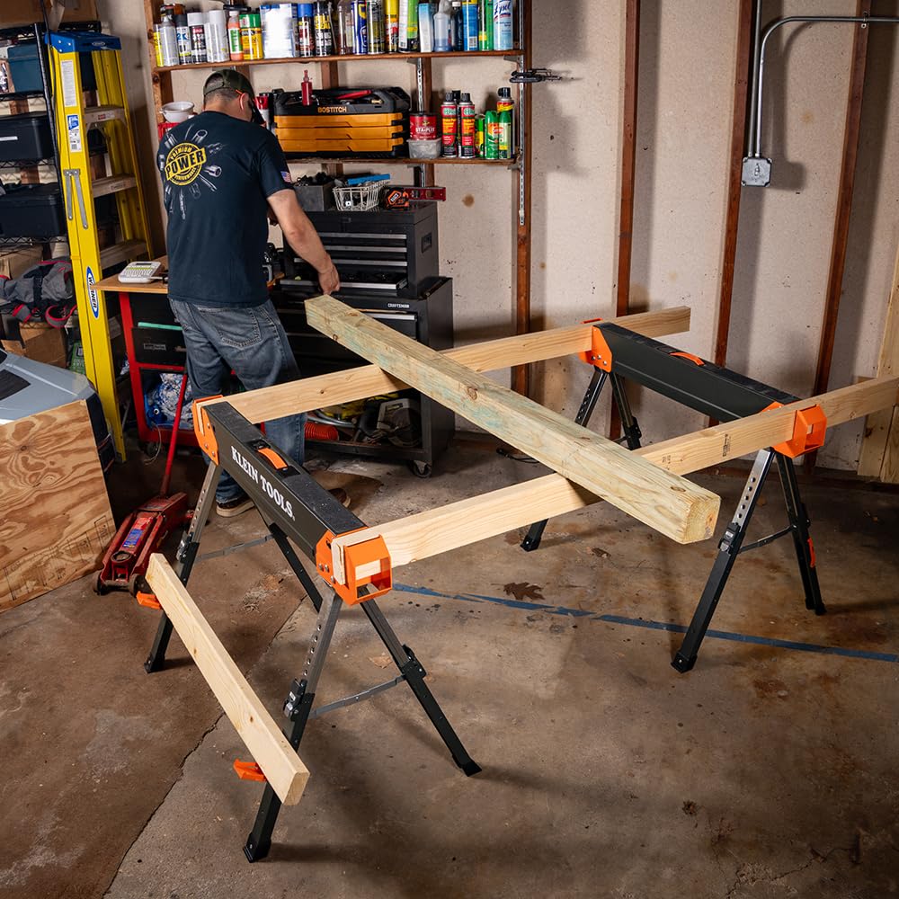 Adjustable Folding Sawhorse 2-Pack L953