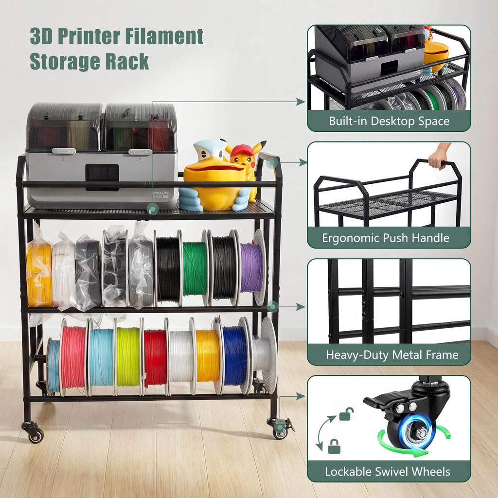 Filament Storage Rack with Wheels Y9871