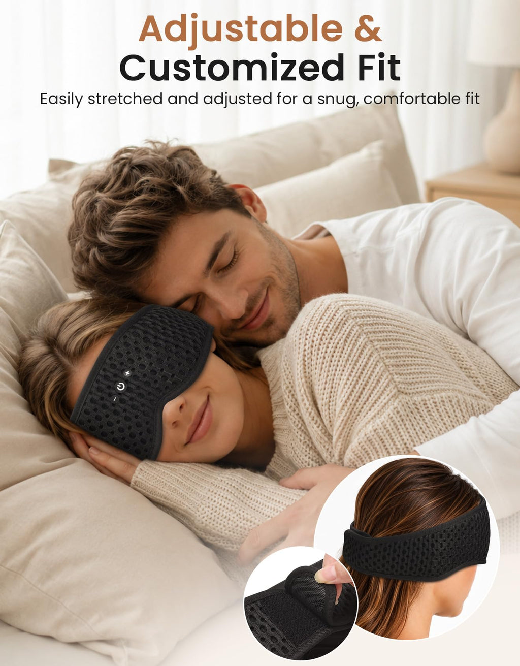 Bluetooth Sleep Mask with Adjustable Speakers M20301