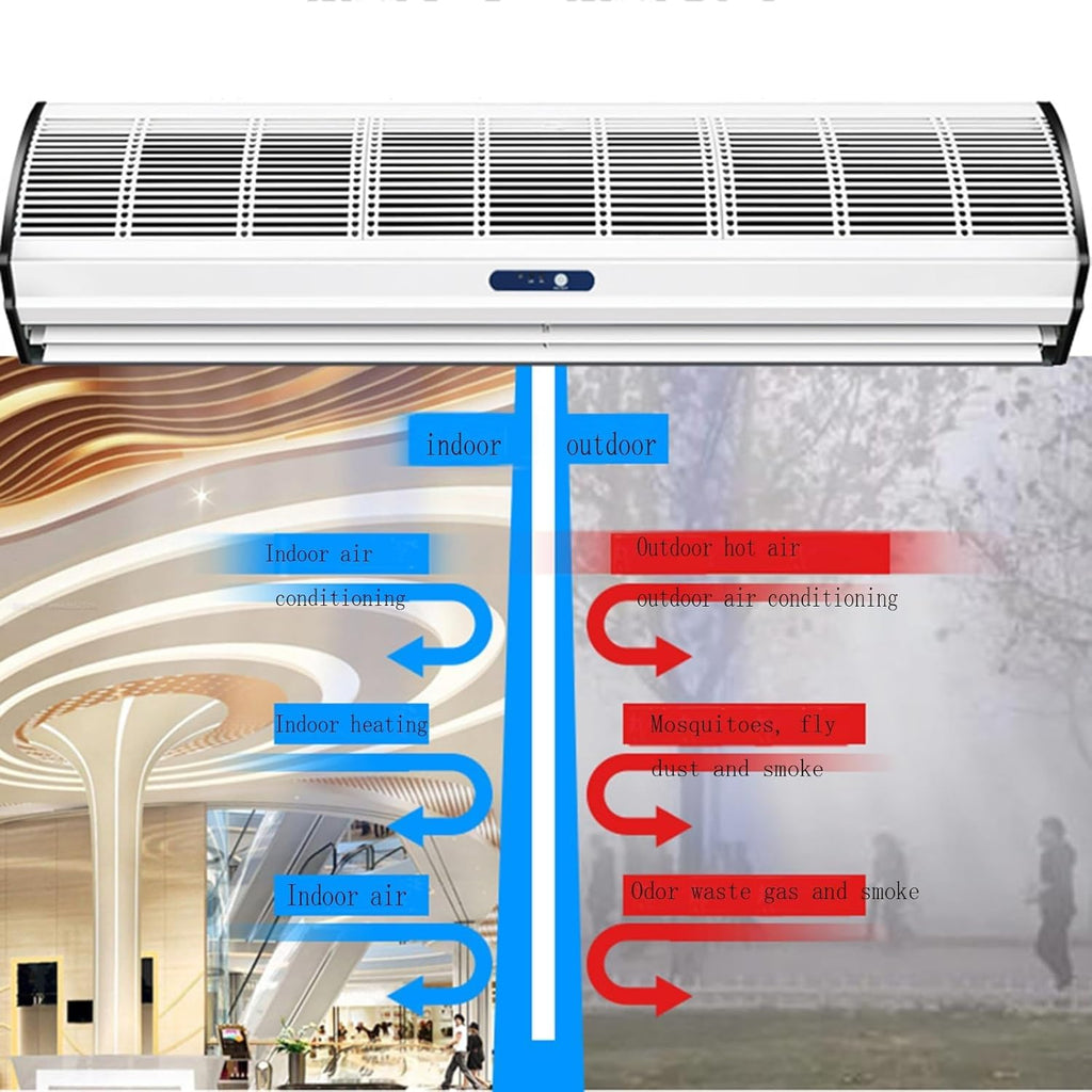 Wall-mounted Air Curtain Fan with Remote Control B4324