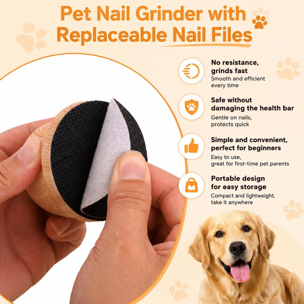 Dog Nail File with 6 Pcs Filing Disc Q72018