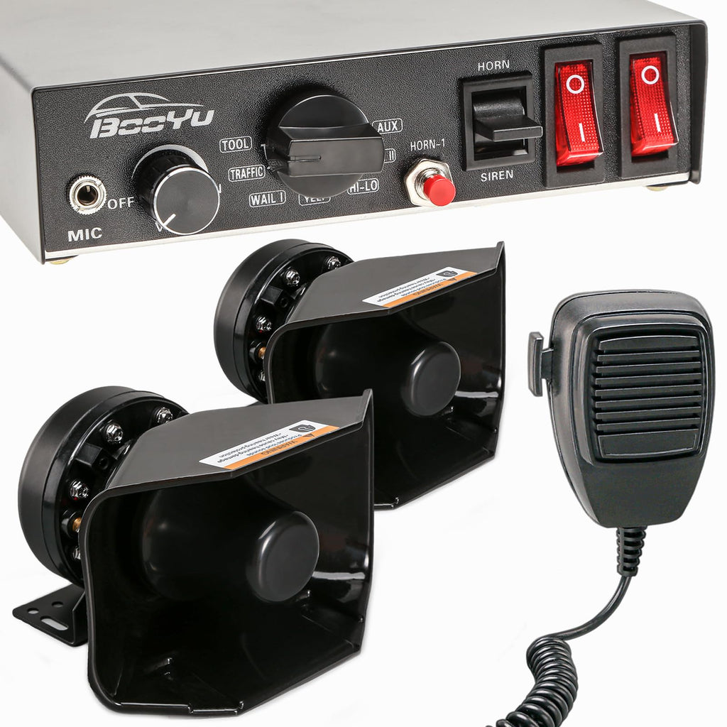 12V 400W Warning Emergency Siren PA System R79034