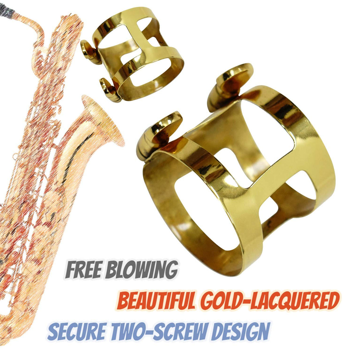 Baritone Saxophone Mouthpiece Kit Standard Set with ABS 4C Mouthpiece D479