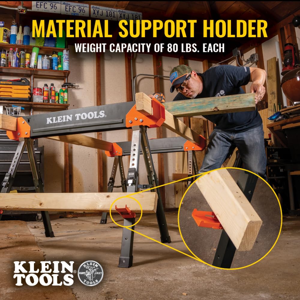 Adjustable Folding Sawhorse 2-Pack L953