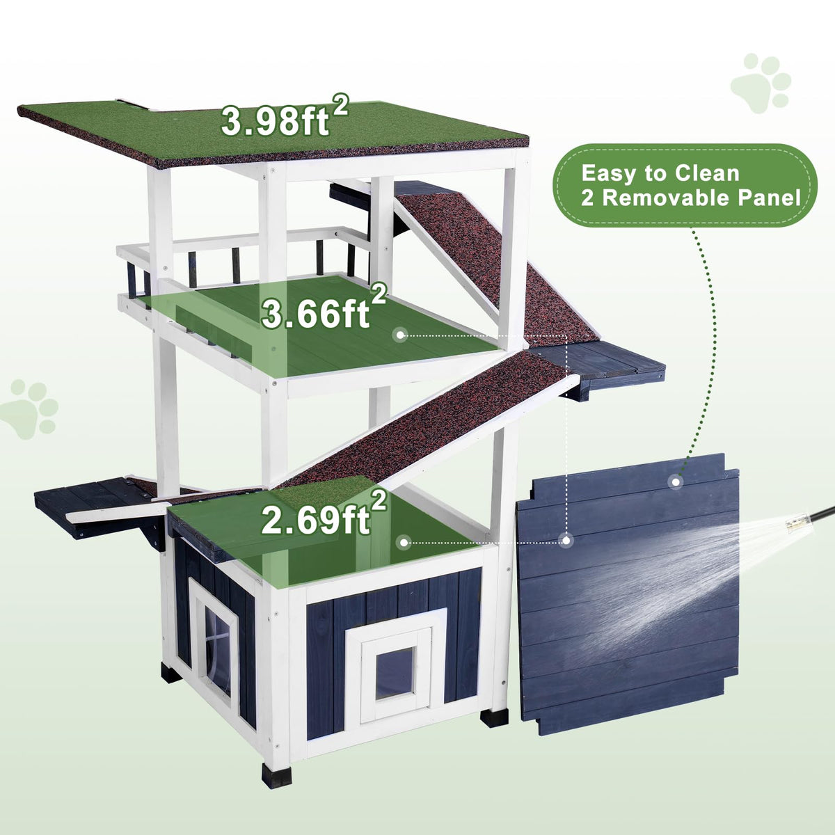 Weatherproof Outdoor Cat Tree O2929