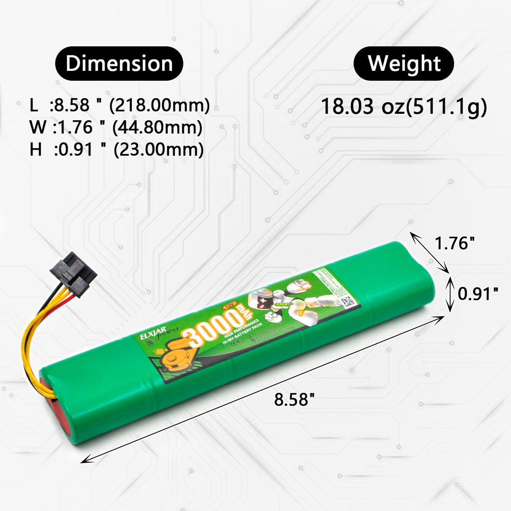 12V 3000mAh Ni-MH Battery X422
