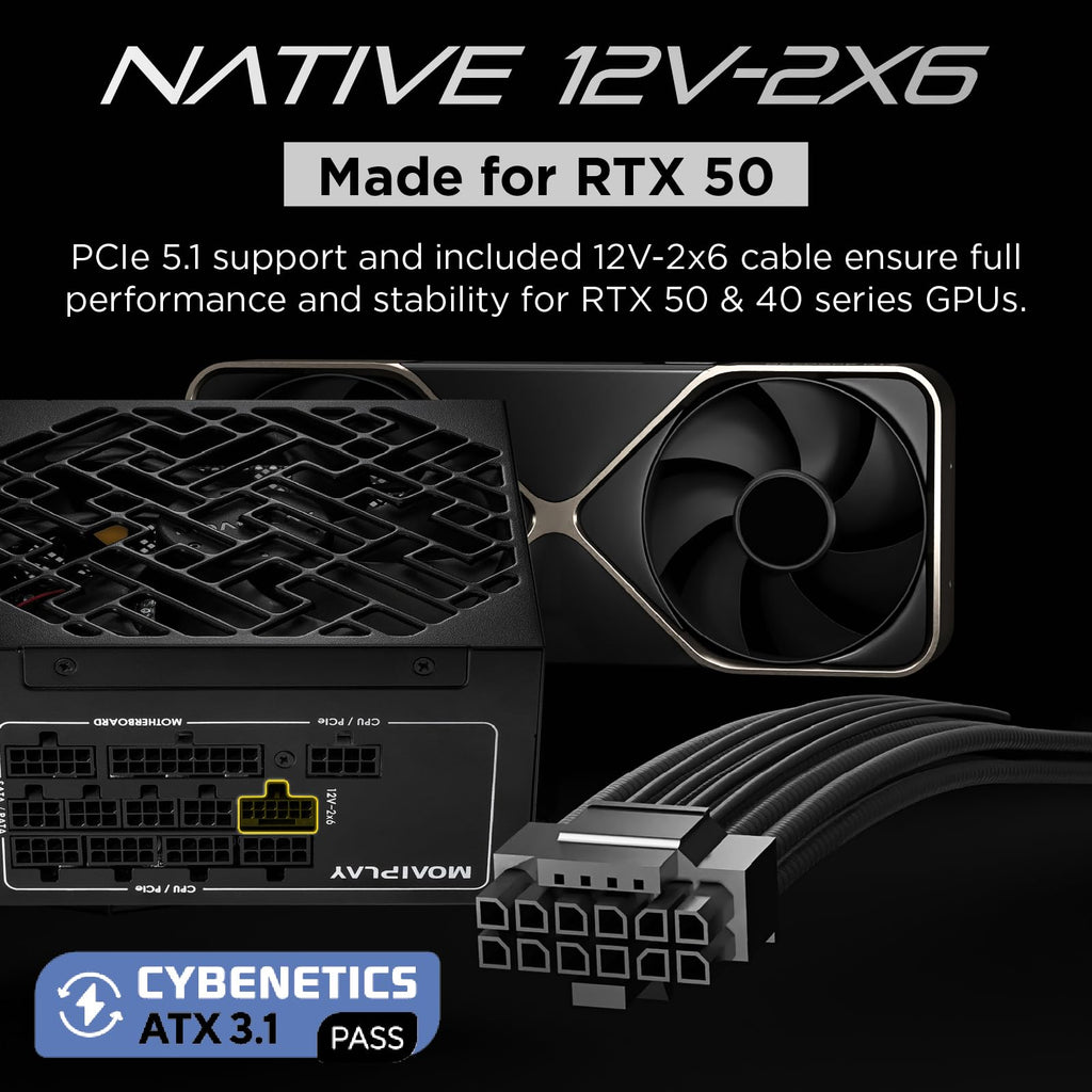 850W Gold Fully Modular ATX 3.1 PSU O482