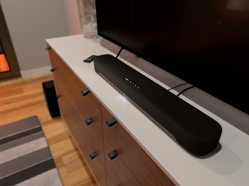 Compact Sound Bar with Wireless Subwoofer and Bluetooth, Black D489171