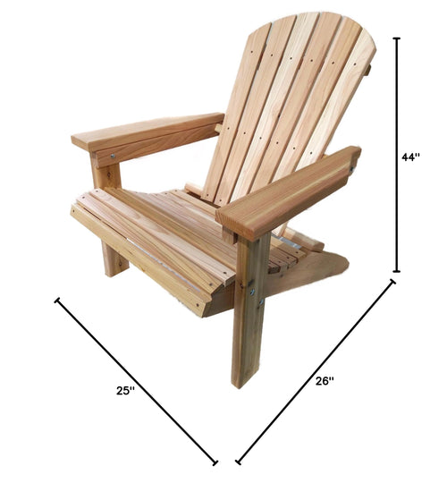 2 Ft Natural Cedar Adirondack Chair G2858