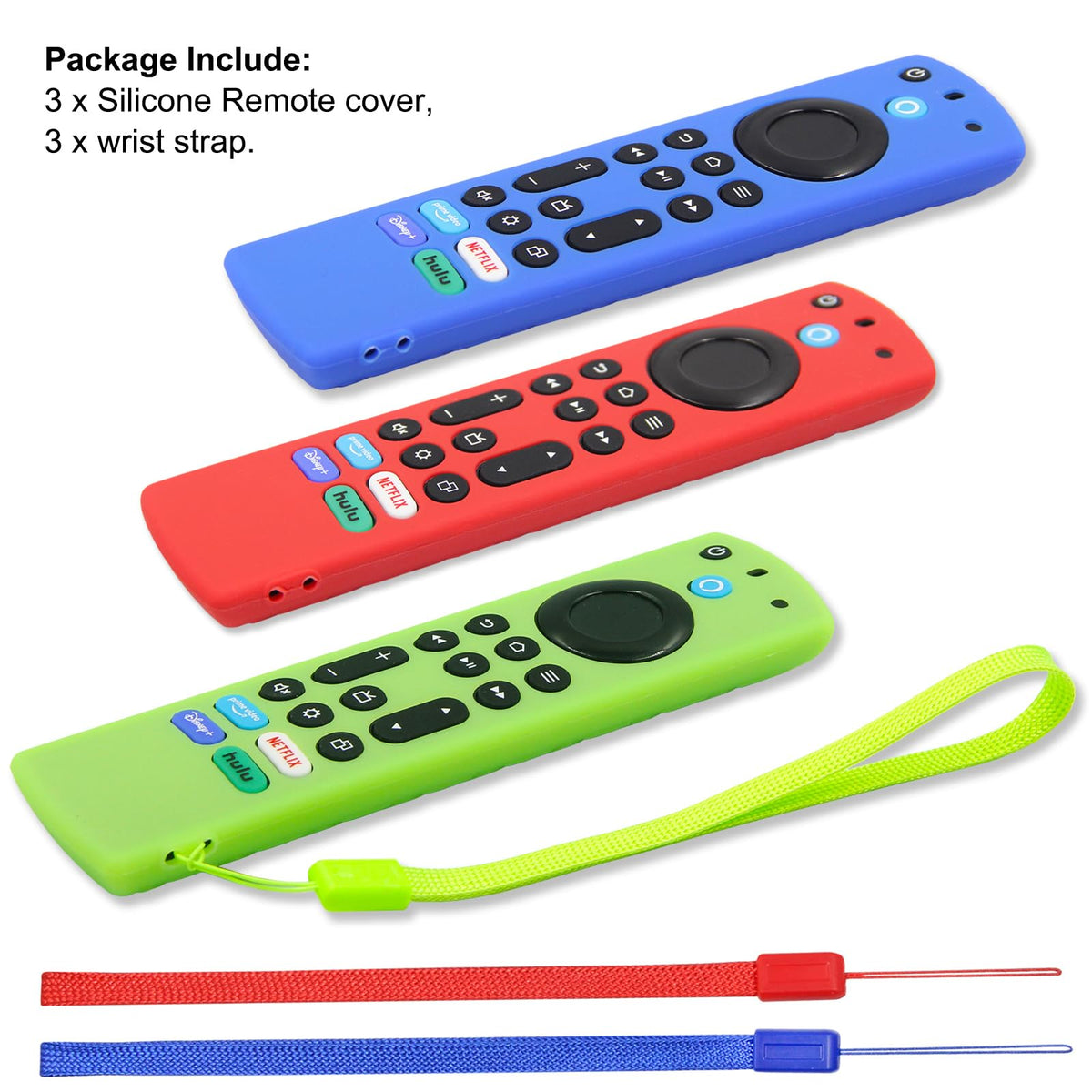 Silicone Remote Case 3pcs with Lanyard X857